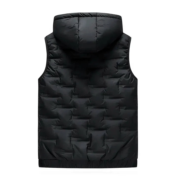 Men's Hooded Zip-Front Vest
