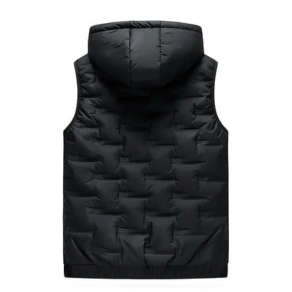 Men's Hooded Zip-Front Vest