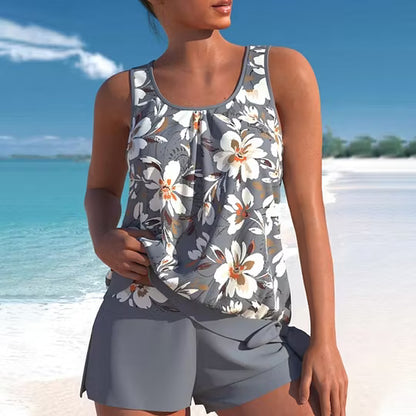 Women's Floral Tankini Swimsuit Set