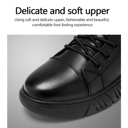 Men's Lace-Up Buckle Strap Boots