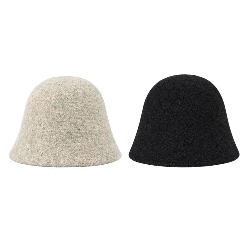 Women's Textured Bucket Hat with Rounded Crown