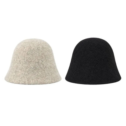 Women's Textured Bucket Hat with Rounded Crown