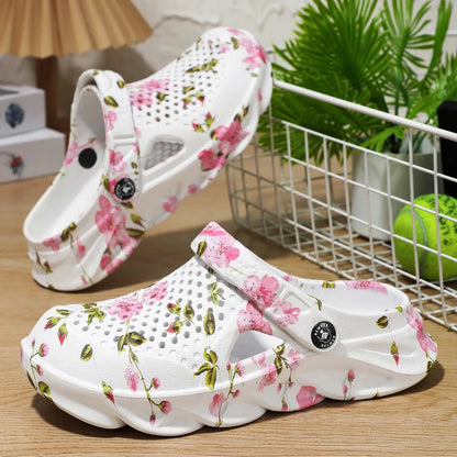 Women’s Floral Ventilated Garden Clogs