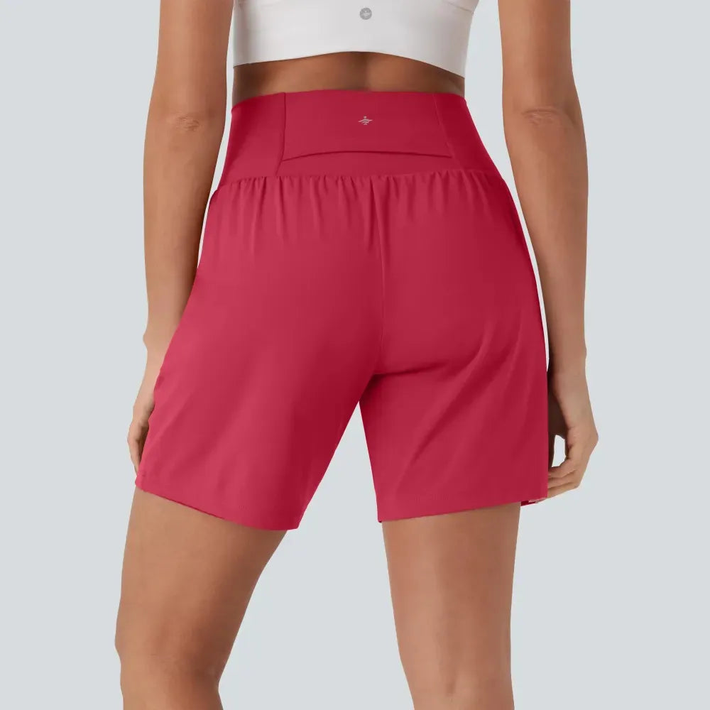 Women's Super High-Waisted Cool Touch Yoga Shorts