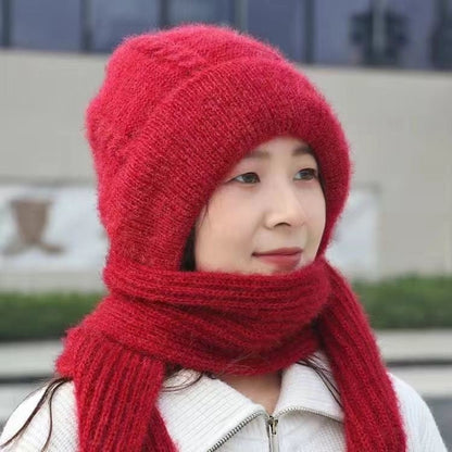 Women's Hooded Knit Scarf