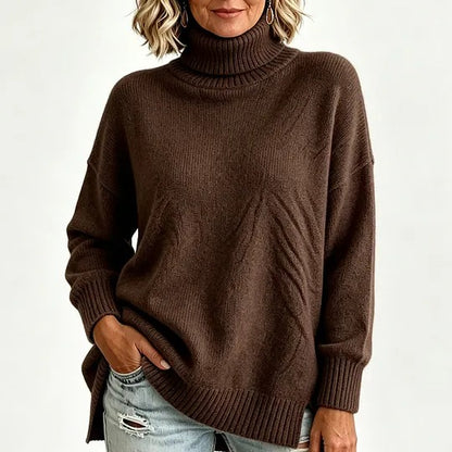 Women's Ribbed Turtleneck Sweater