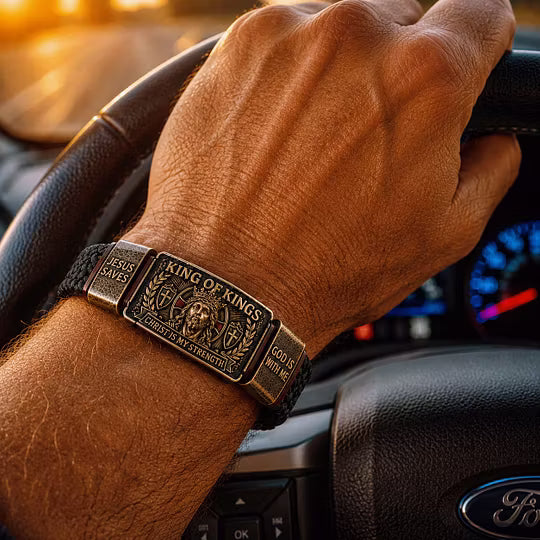 Inspirational Engraved Faith Wristband