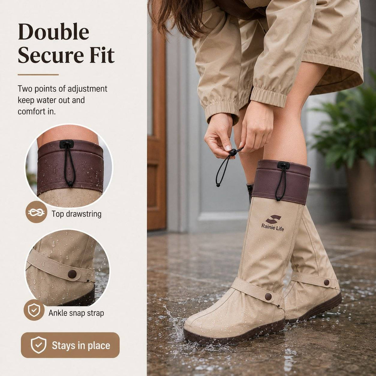 Foldable High-Top Shoe Covers