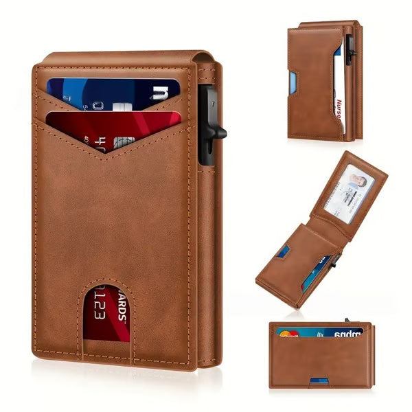Men's Pop-Up RFID Card Wallet
