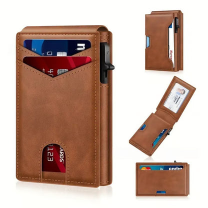 Men's Pop-Up RFID Card Wallet