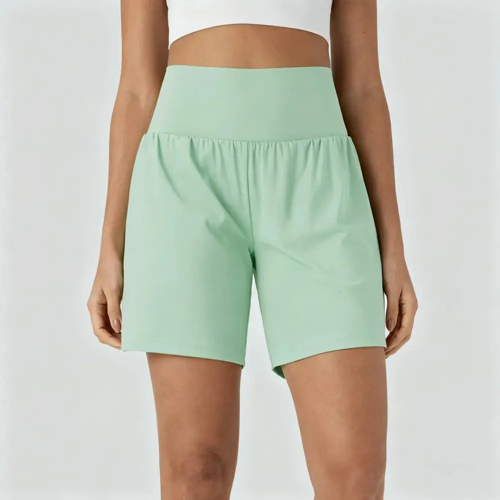 Women's Super High-Waisted Cool Touch Yoga Shorts