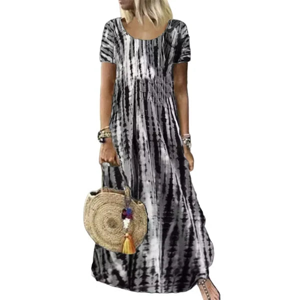 Women's Tie-Dye Print Dress