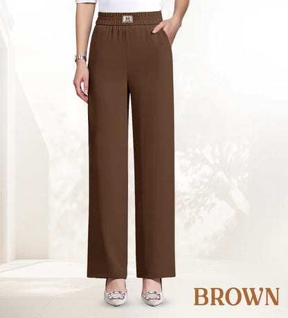 Women's High-Rise Pull-On Wide-Leg Pants