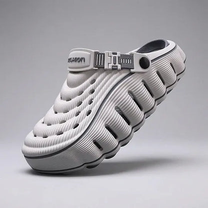 Men's Closed-Toe Clogs with Strap Detail