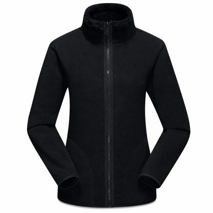 Unisex Reversible Zip-Up Jacket with Stand Collar
