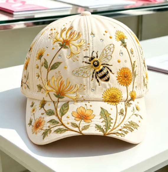 Women's Embroidered Nature Print Baseball Cap