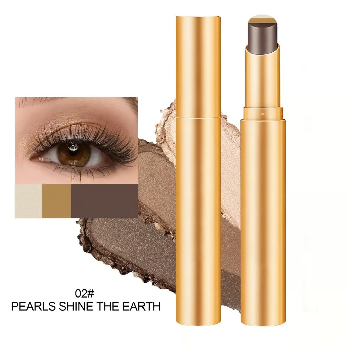 Three-Shade Cream Eyeshadow Stick