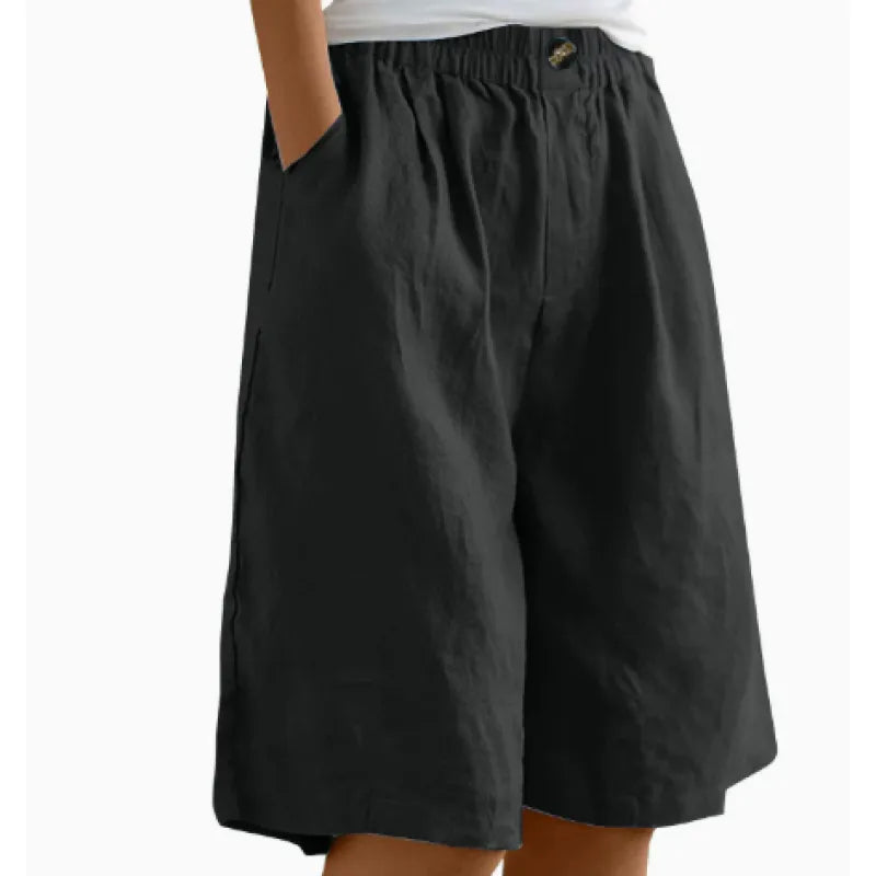 Women's Elastic Waist Bermuda Shorts