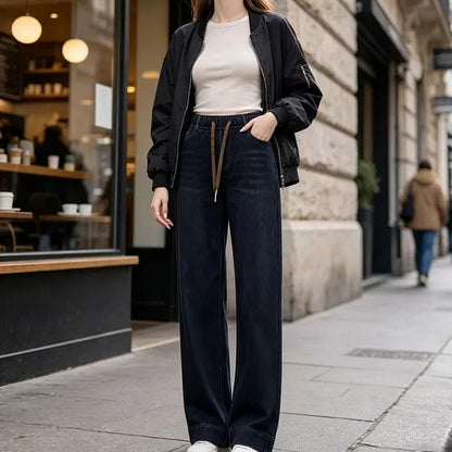 Women's Drawstring Wide Leg Pants