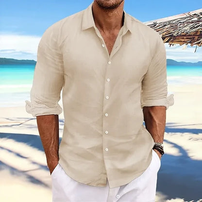 Men's Relaxed Button-Up Shirt