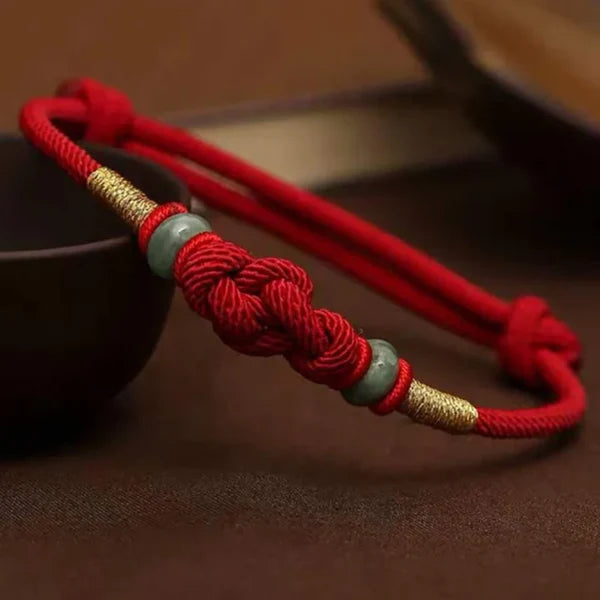 Adjustable Braided Jade Bracelet