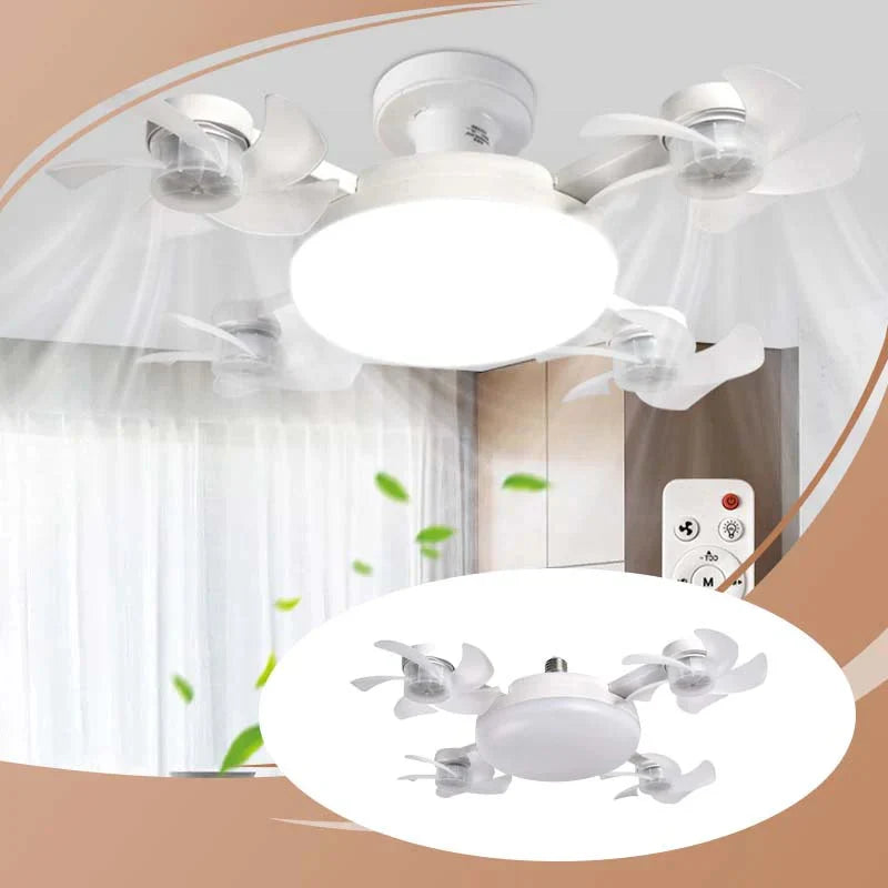 Ceiling Fan with LED Light and Remote Control