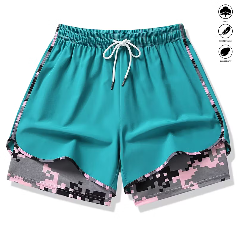 Women's Athletic Layered Running Shorts