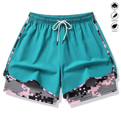 Women's Athletic Layered Running Shorts
