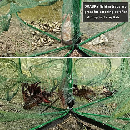 Foldable Multi-Entry Fishing Net