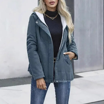 Women's Hooded Zip-Front Jacket