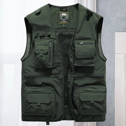 Men’s Lightweight Breathable Multi-Pocket Utility Vest