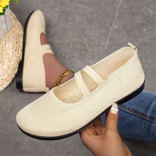 Women's Knit Mary Jane Flats