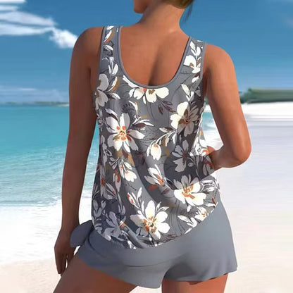 Women's Floral Tankini Swimsuit Set