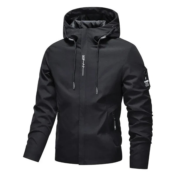 Men’s Drawstring Hooded Jacket