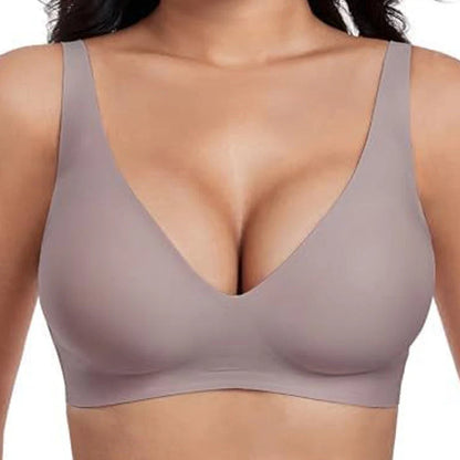Women's Seamless Wireless V-Neck Bra