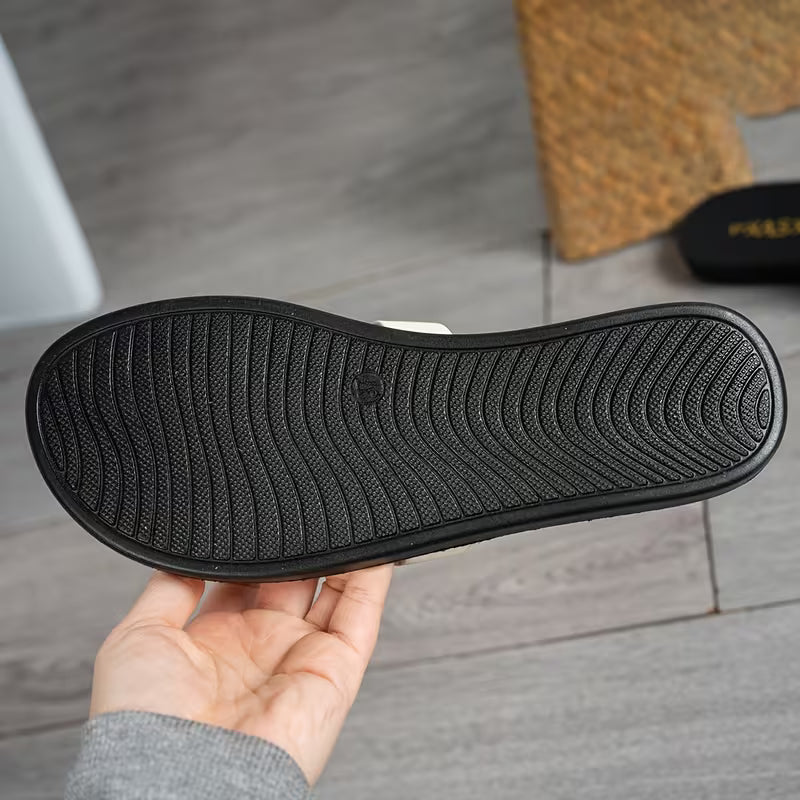 Women's Woven Strap Slide Sandals