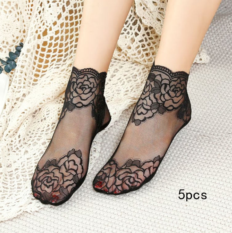 Women's Floral Lace Ankle Socks