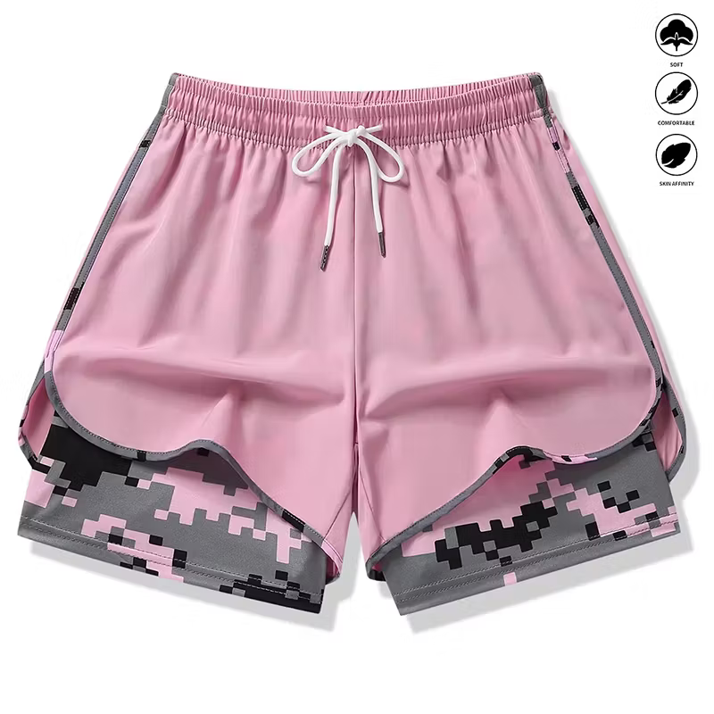 Women's Athletic Layered Running Shorts