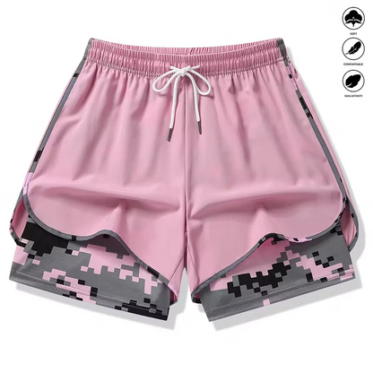 Women's Athletic Layered Running Shorts