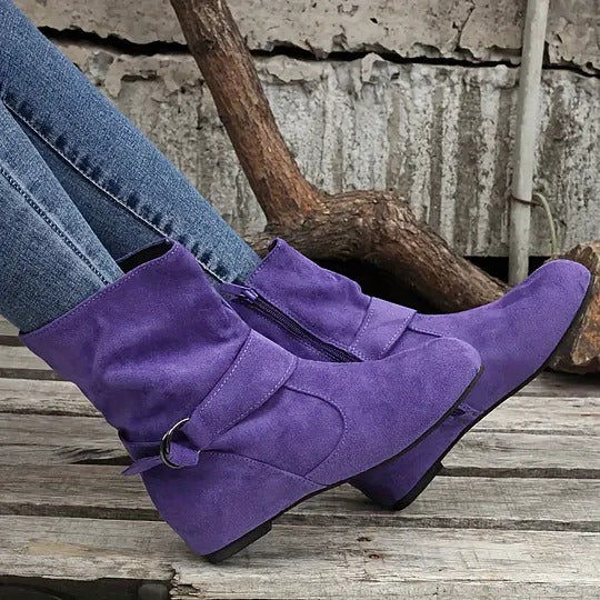 Women's Buckle Strap Ankle Boots