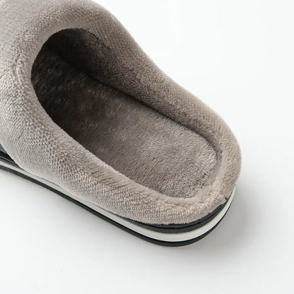 Unisex Plush Lined Slip-On Slippers
