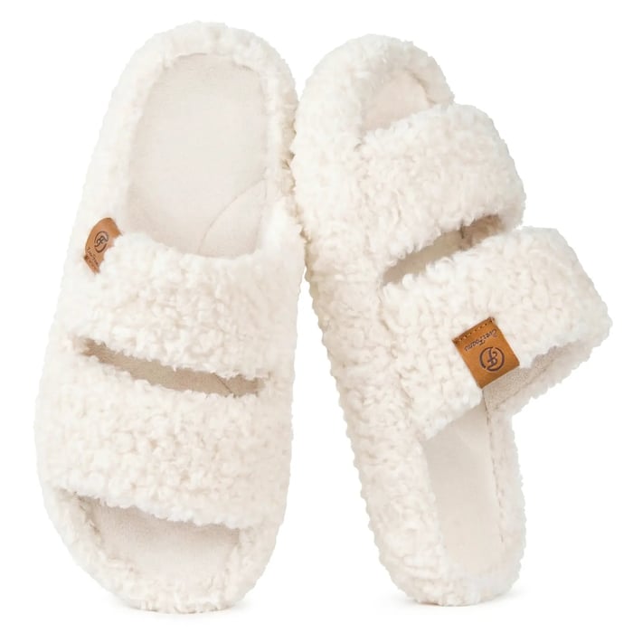 Women's Open-Toe Double-Strap Slippers