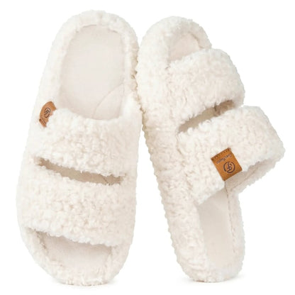 Women's Open-Toe Double-Strap Slippers