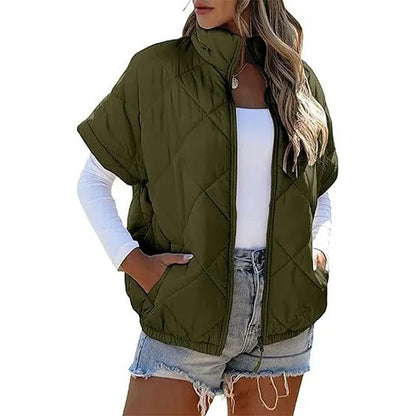 Women's Quilted Zip-Front Vest