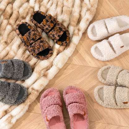Women's Open-Toe Double-Strap Slippers
