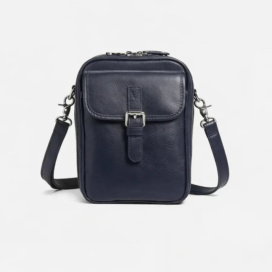 Women’s Compact Leather-Look Crossbody Handbag