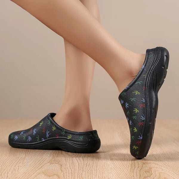 Women’s Coconut Tree Print Casual Slides