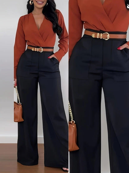 Women's High-Waisted Wide-Leg Pants