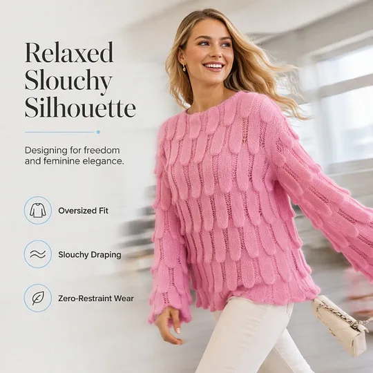 Women's Openwork Knit Sweater