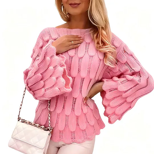 Women's Openwork Knit Sweater